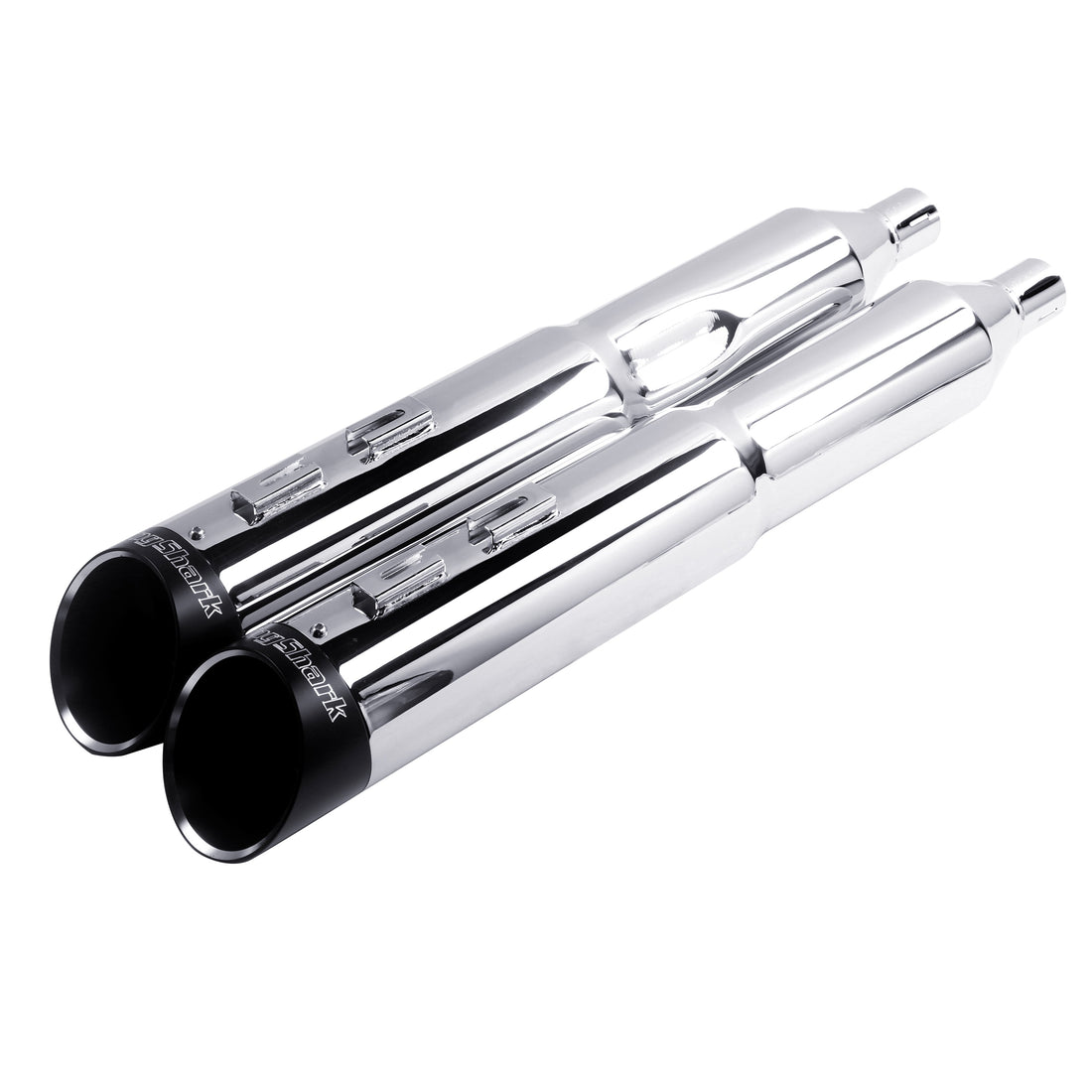 Stepped Slip-on Mufflers 4.5 inch for Harley Touring 1995-later - Ring Shark