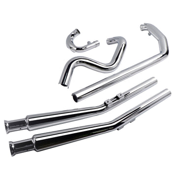 Cholo Classic Performance True Dual Exhaust Full System for Harley Softail 2000-2017 Models - Ring Shark