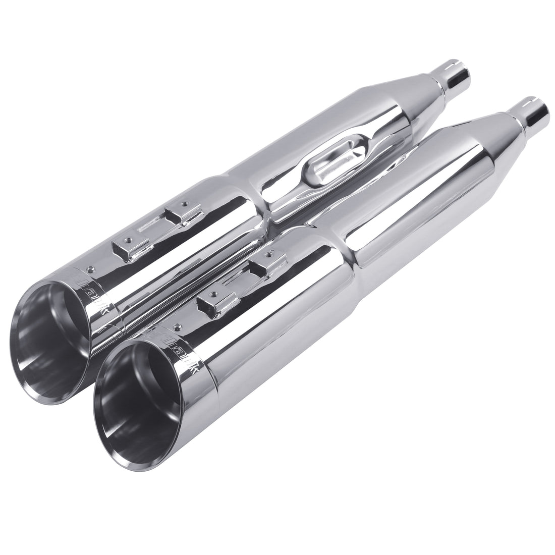 Muscle Stepped Slip-on Mufflers 5 inch for Harley Touring 1995-later - Ring Shark