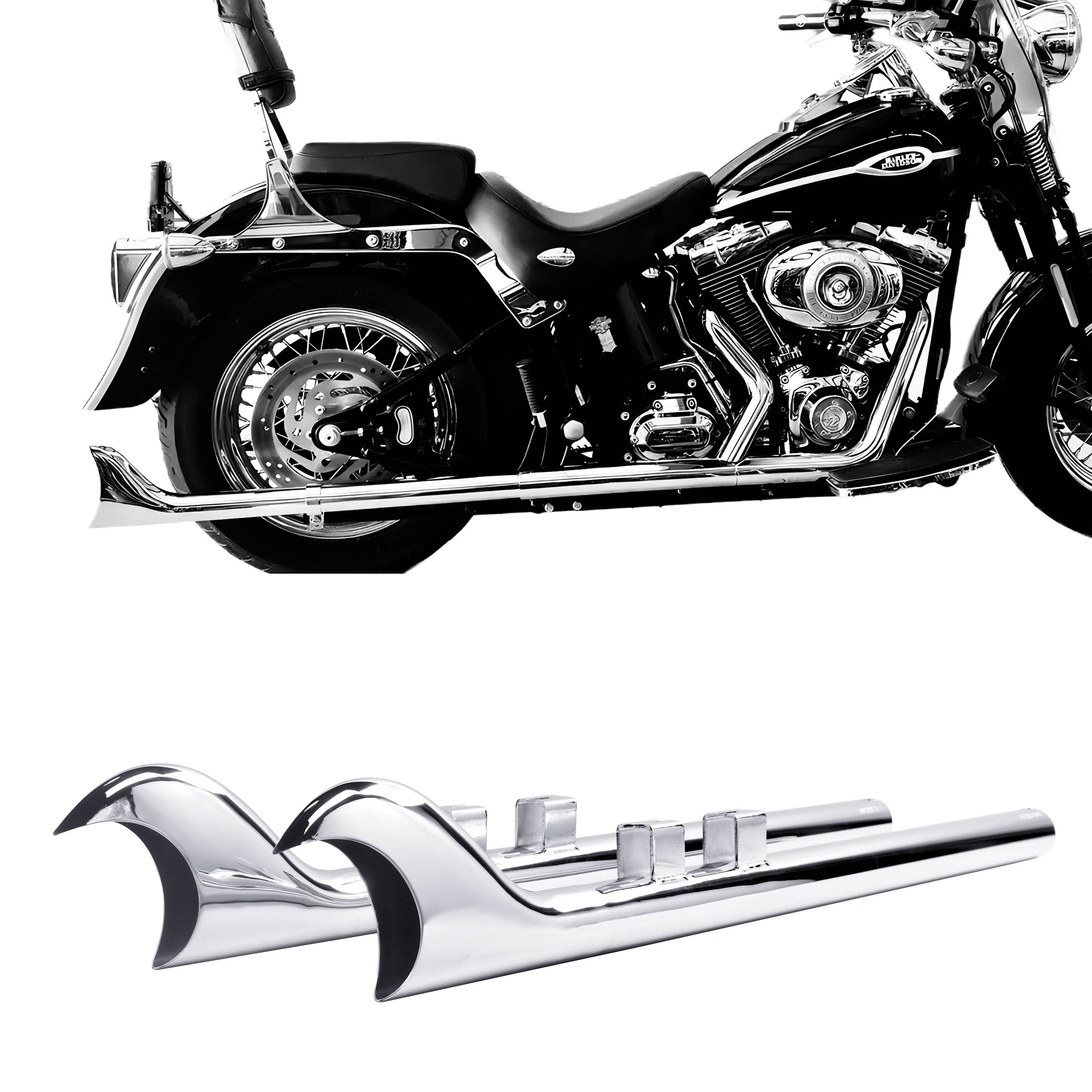 RingShark Cholo Fishtail Slip Ons for Harley Touring 1995-2016