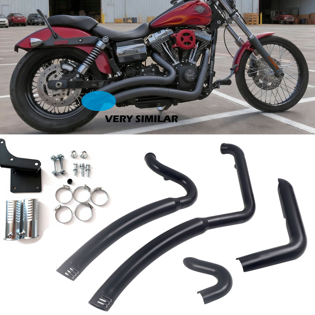 Power Boosted Exhaust Pipes for Harley Dyna 2006 - 2017: More HP & Outstanding Performance