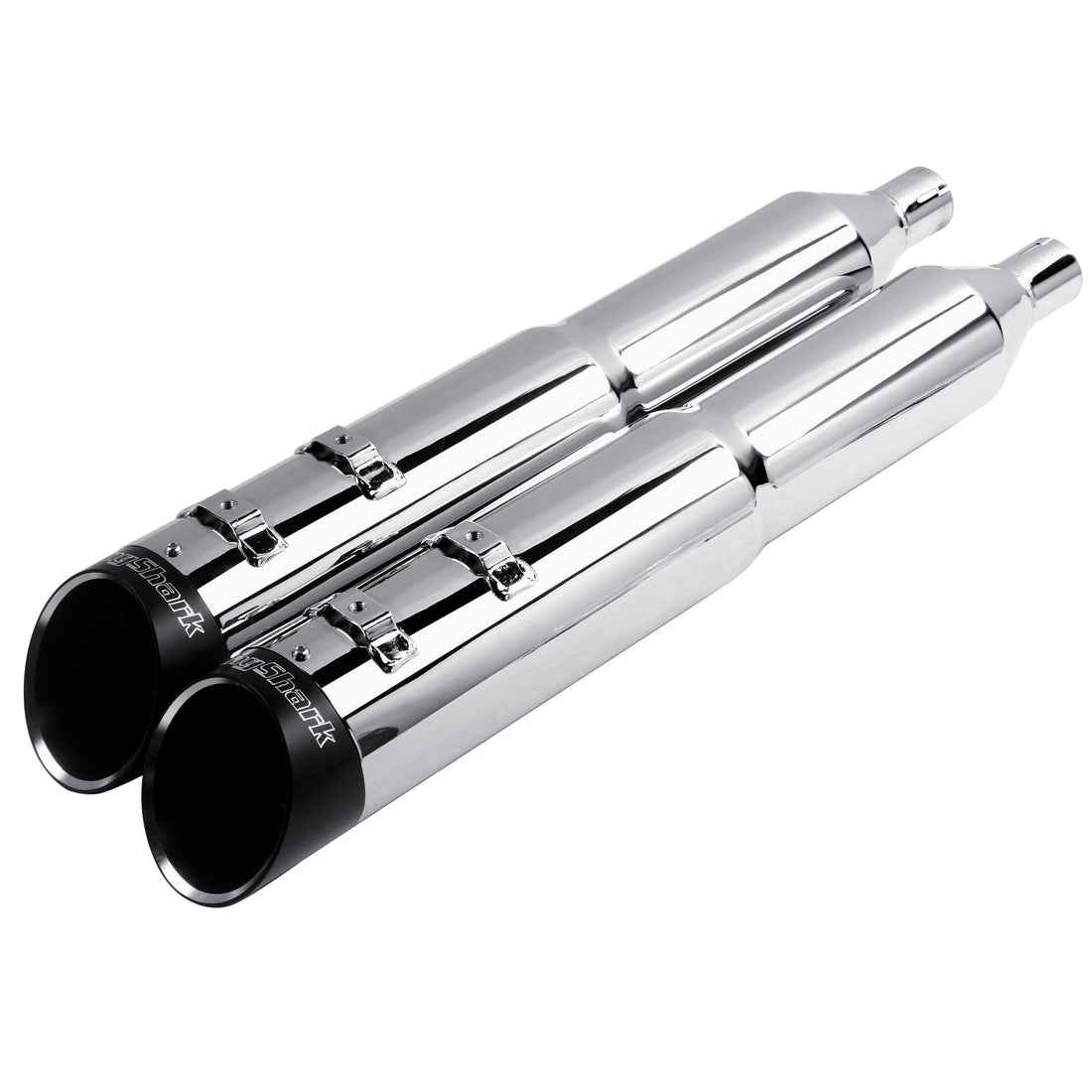 4.5" Stepped Slip-On Mufflers For Harley Trike 2009-2025 - Ring Shark