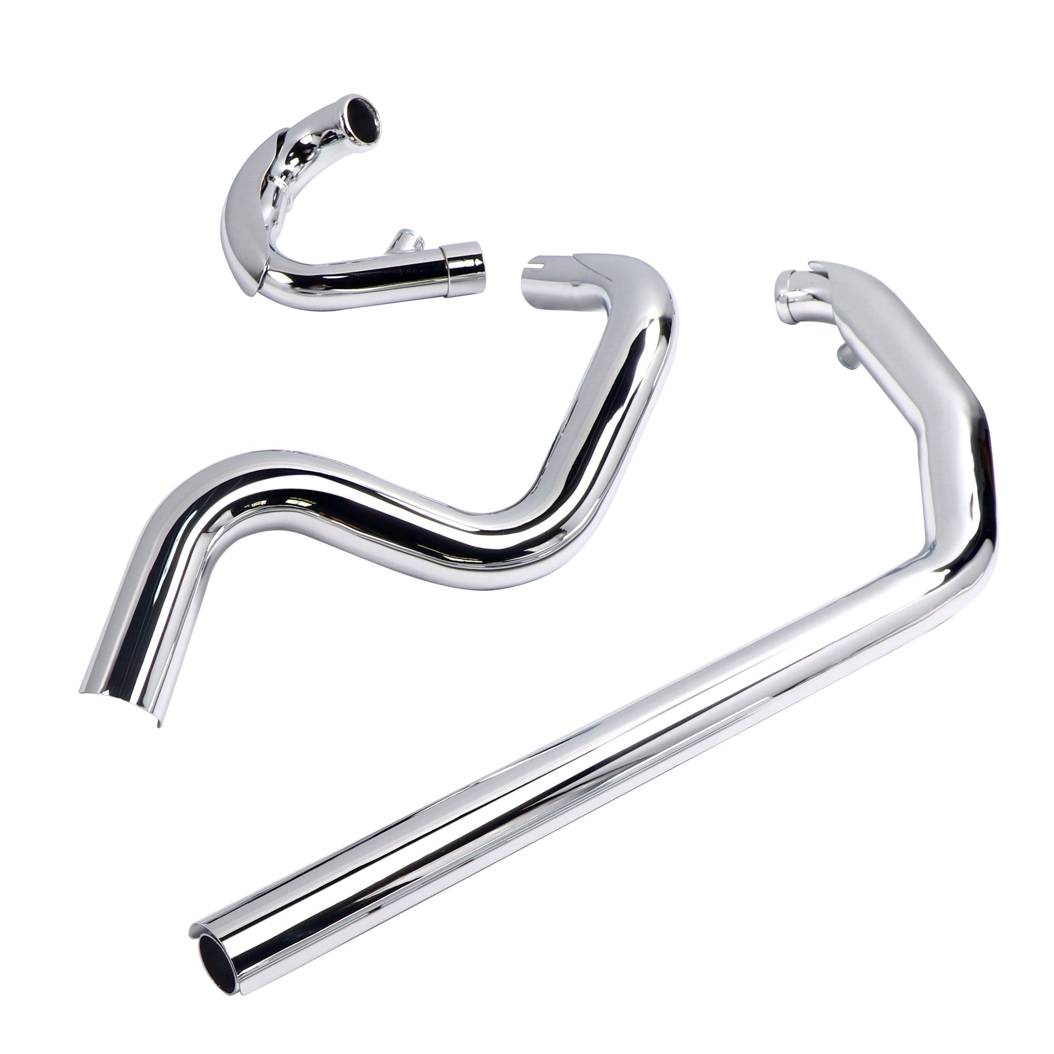 Cholo Classic Performance True Dual Exhaust Full System for Harley Softail 2000-2017 Models - Ring Shark