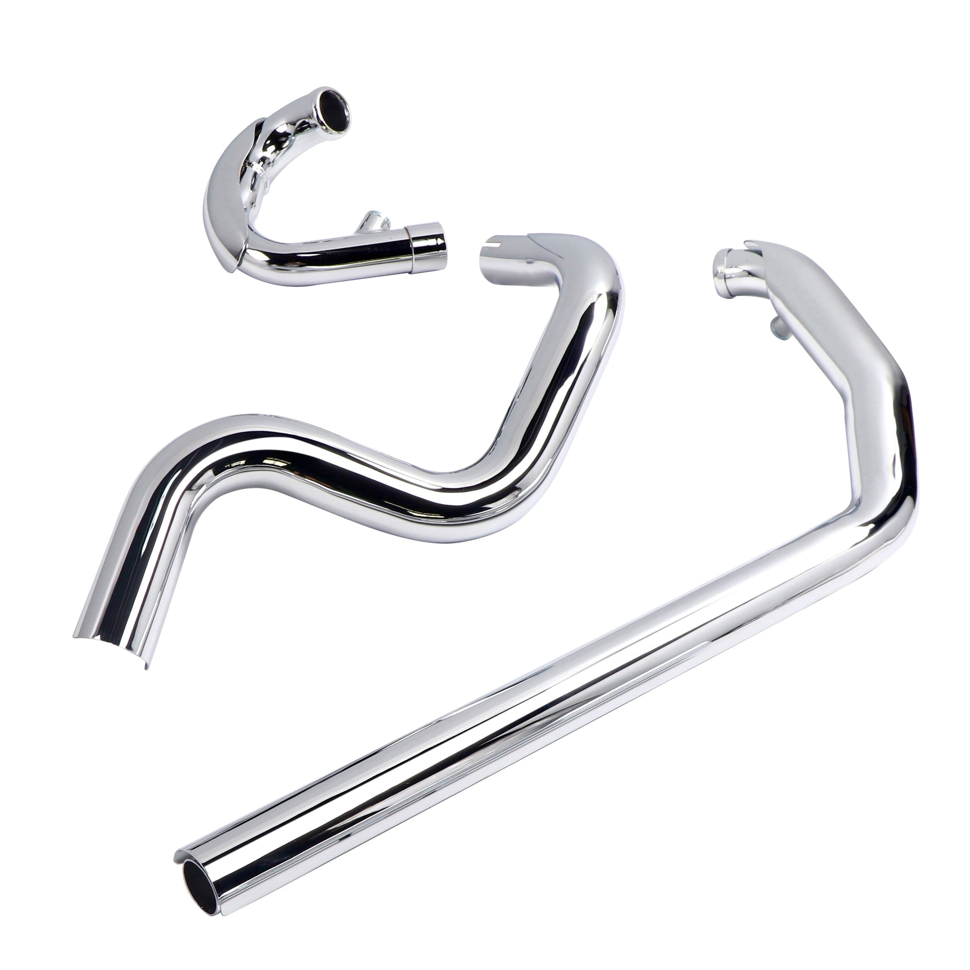 Cholo Classic Performance True Dual Exhaust Full System for Harley Softail 2000-2017 Models - Ring Shark