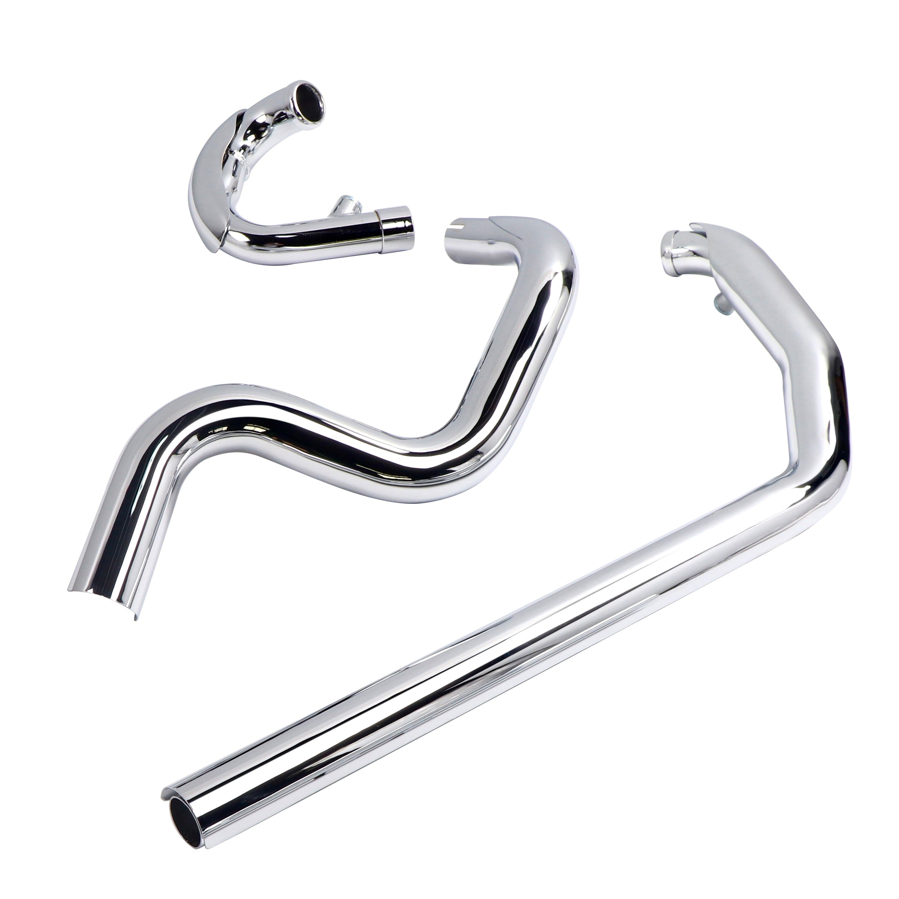 Cholo Classic Performance True Dual Exhaust Full System for Harley Softail 2000-2017 Models - Ring Shark