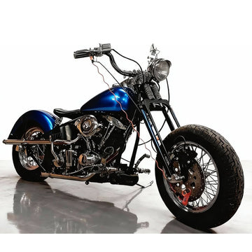 Shotgun Exhaust Pipe Set for 70-84 Big Twin Shovelhead Engines in Rigid Frame