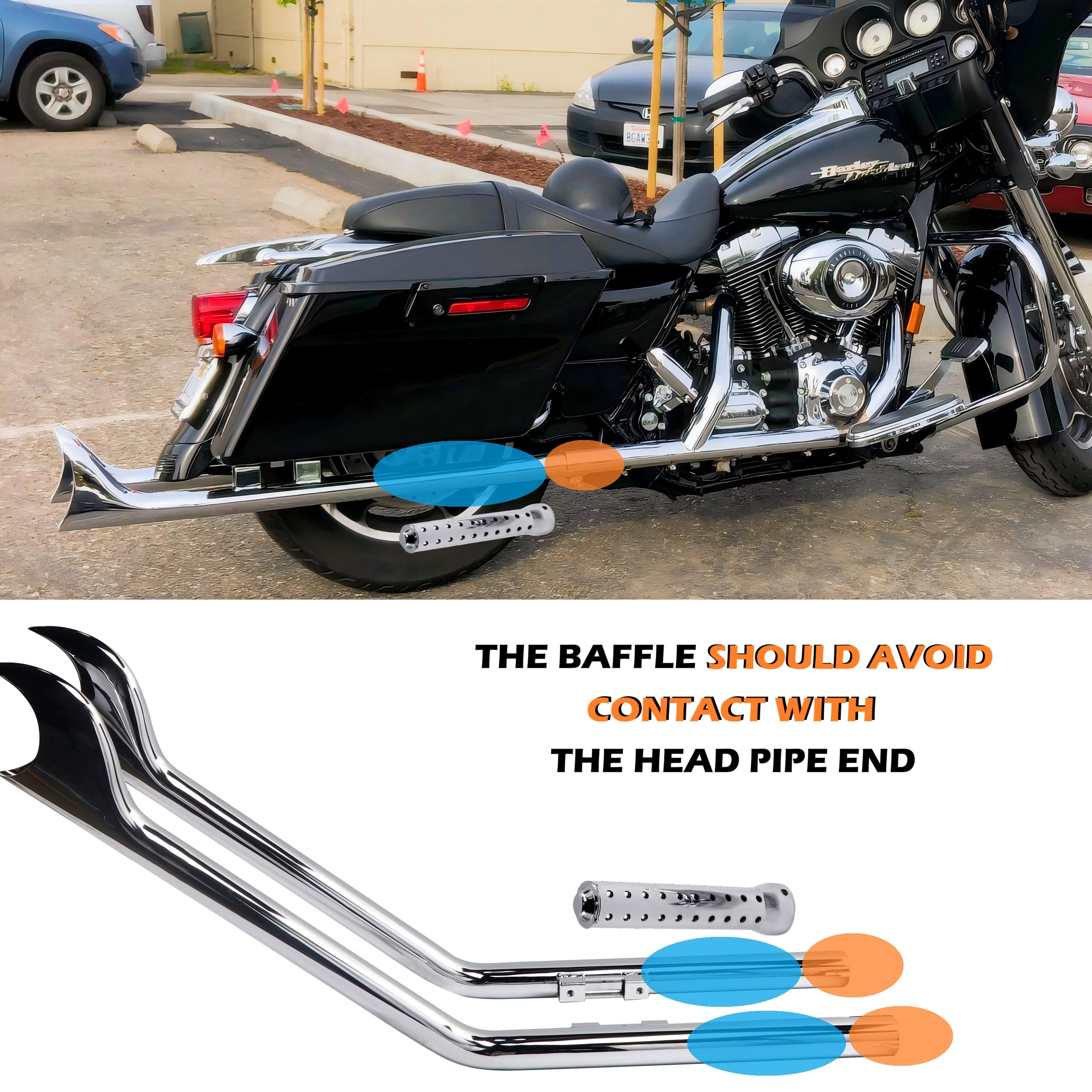 2" Exhaust Quiet Baffle Replacement For Fishtail Exhaust/ Straight Exhaust / Drag Exhaust / Dual Headers