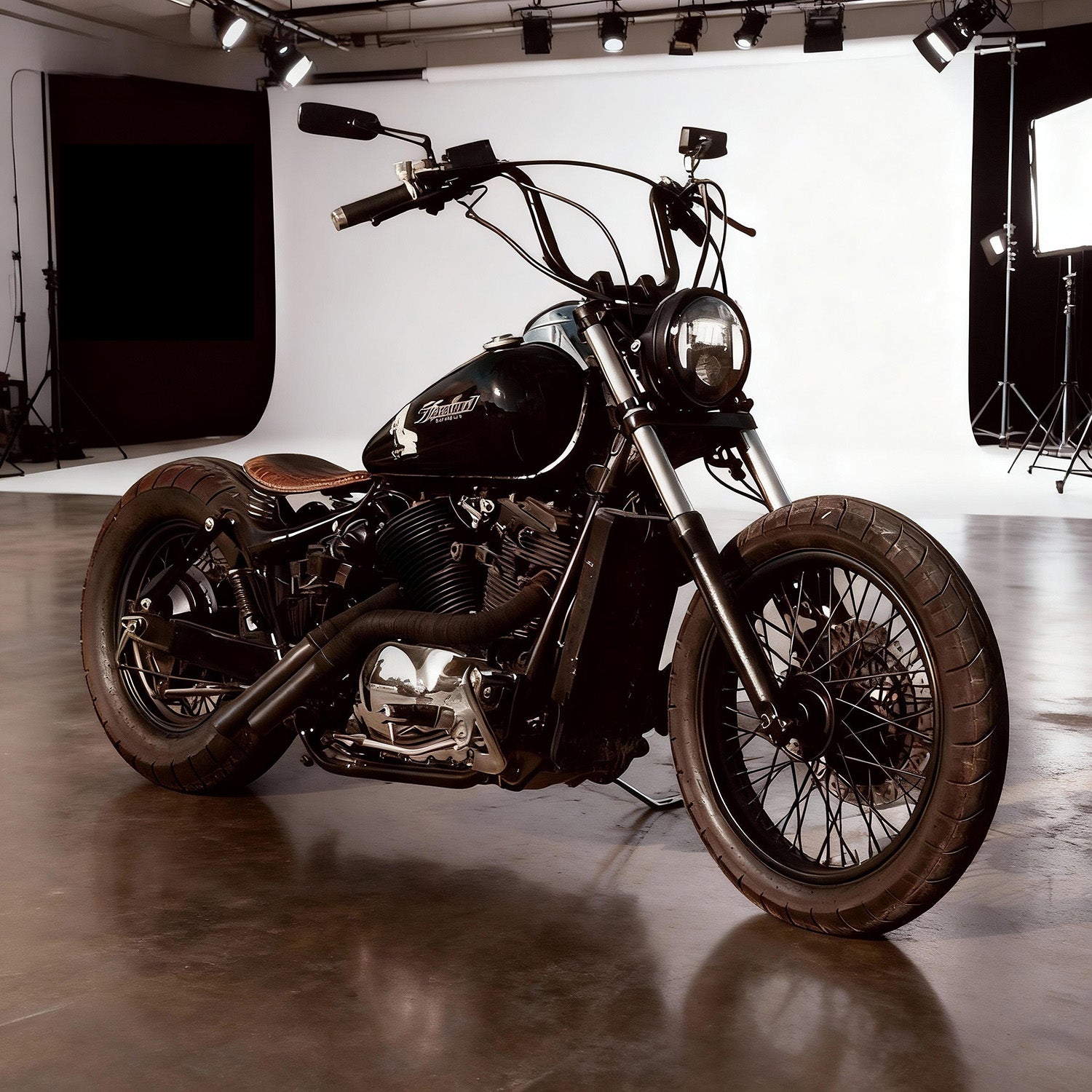 Drag Pipes Exhaust for Honda Shadow VT750 Spirit, ACE, RS, VT750DC, Deep Rumble & Matte Black Finish