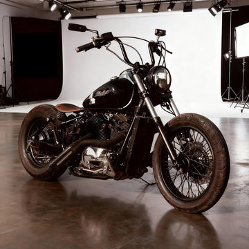 Drag Pipes Exhaust for Honda Shadow VT750 Spirit, ACE, RS, VT750DC, Deep Rumble & Matte Black Finish