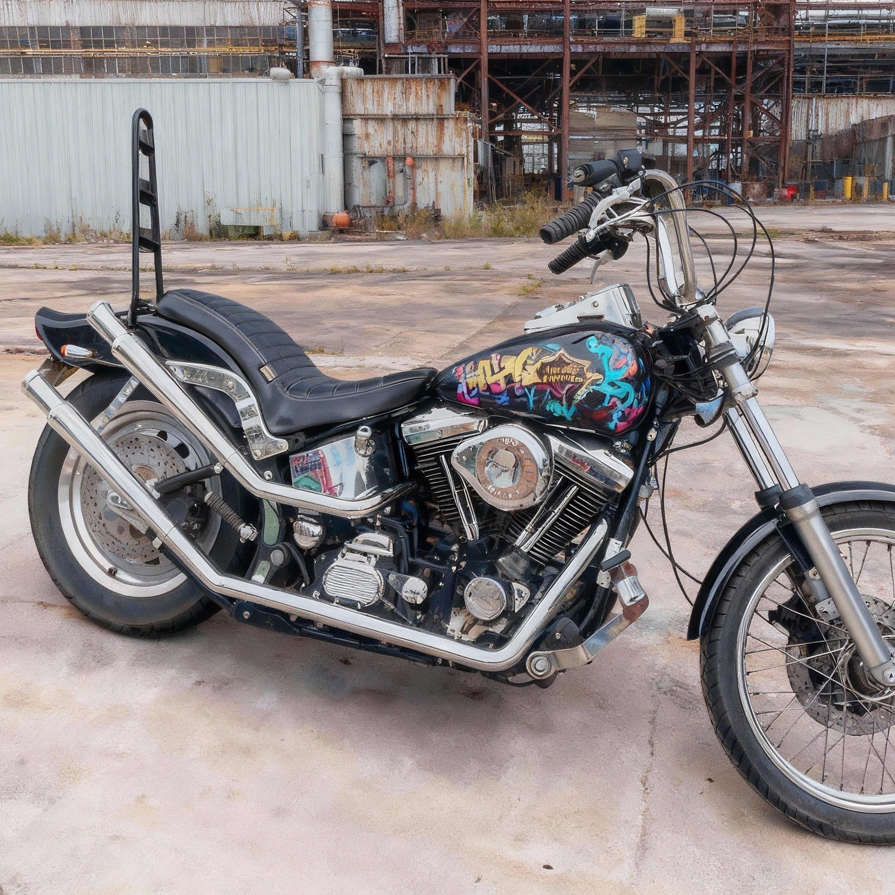 Trumpet Muffler Extension - Single Muffler Bolt on for 1-1/2 Inch to 1-3/4 Inch Head Pipes, Great Deep Rumble Sound