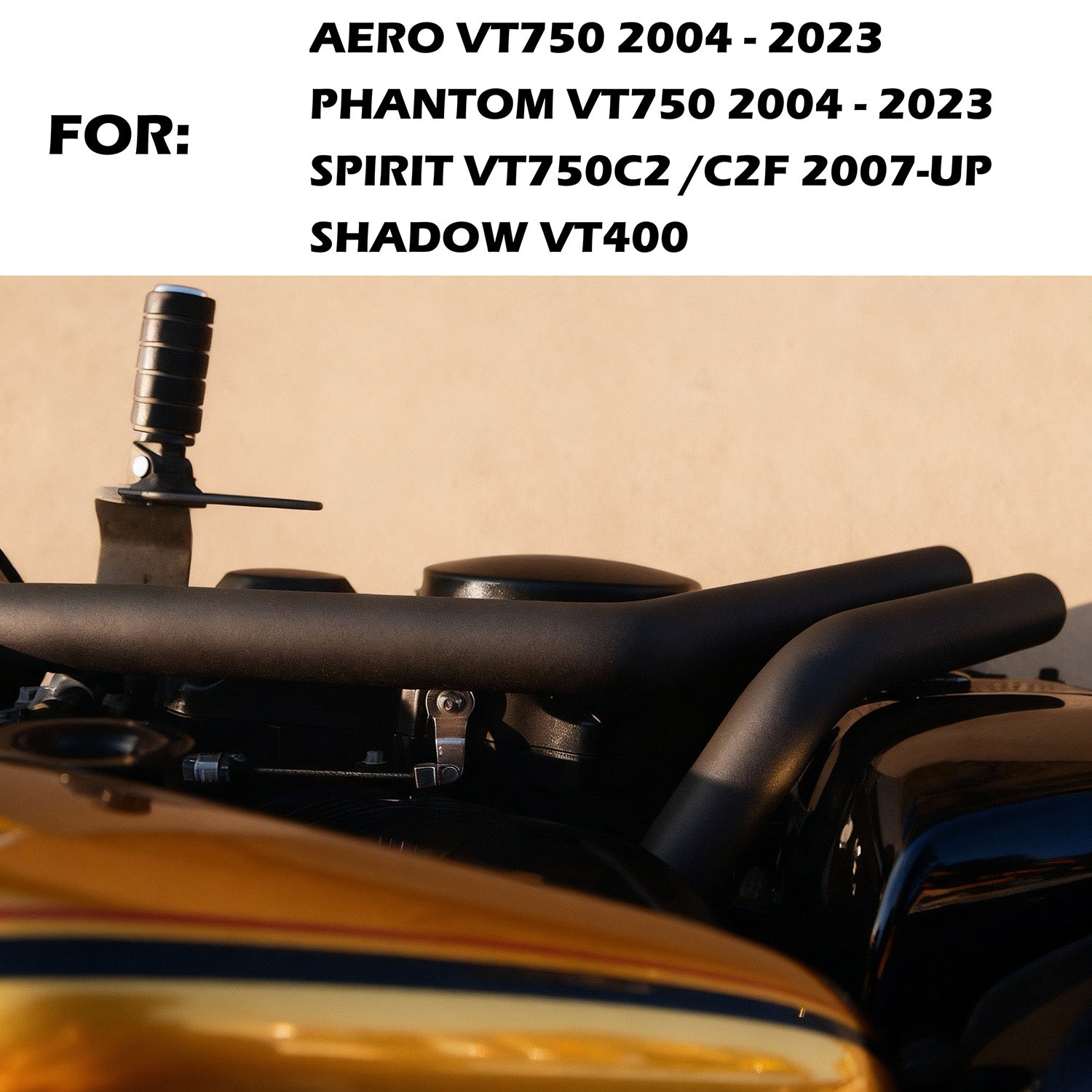Drag Pipes Honda Shadow 750 Exhaust for Honda VT750 Aero & Phantom Exhaust, Fits Spirit VT750 & Honda Shadow VT400 Deep Sound