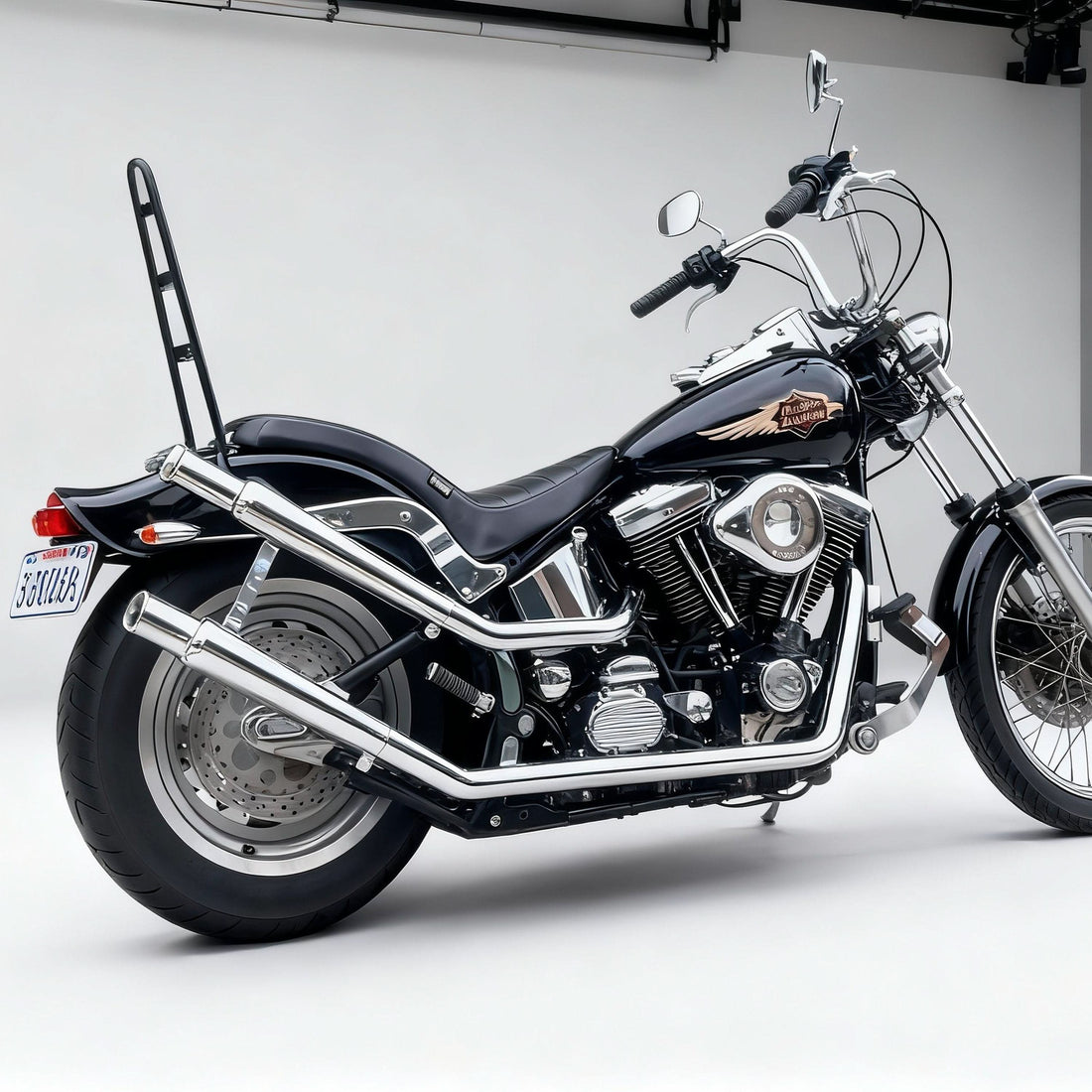 Trumpet Muffler Extension - Single Muffler Bolt on for 1-1/2 Inch to 1-3/4 Inch Head Pipes, Great Deep Rumble Sound