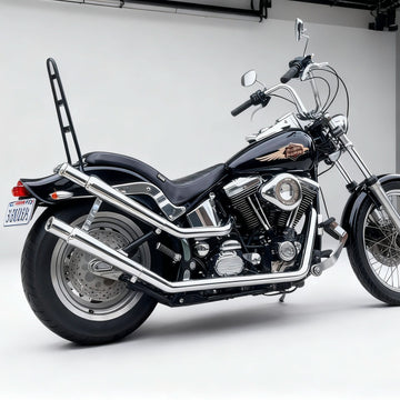 Trumpet Muffler Extension - Single Muffler Bolt on for 1-1/2 Inch to 1-3/4 Inch Head Pipes