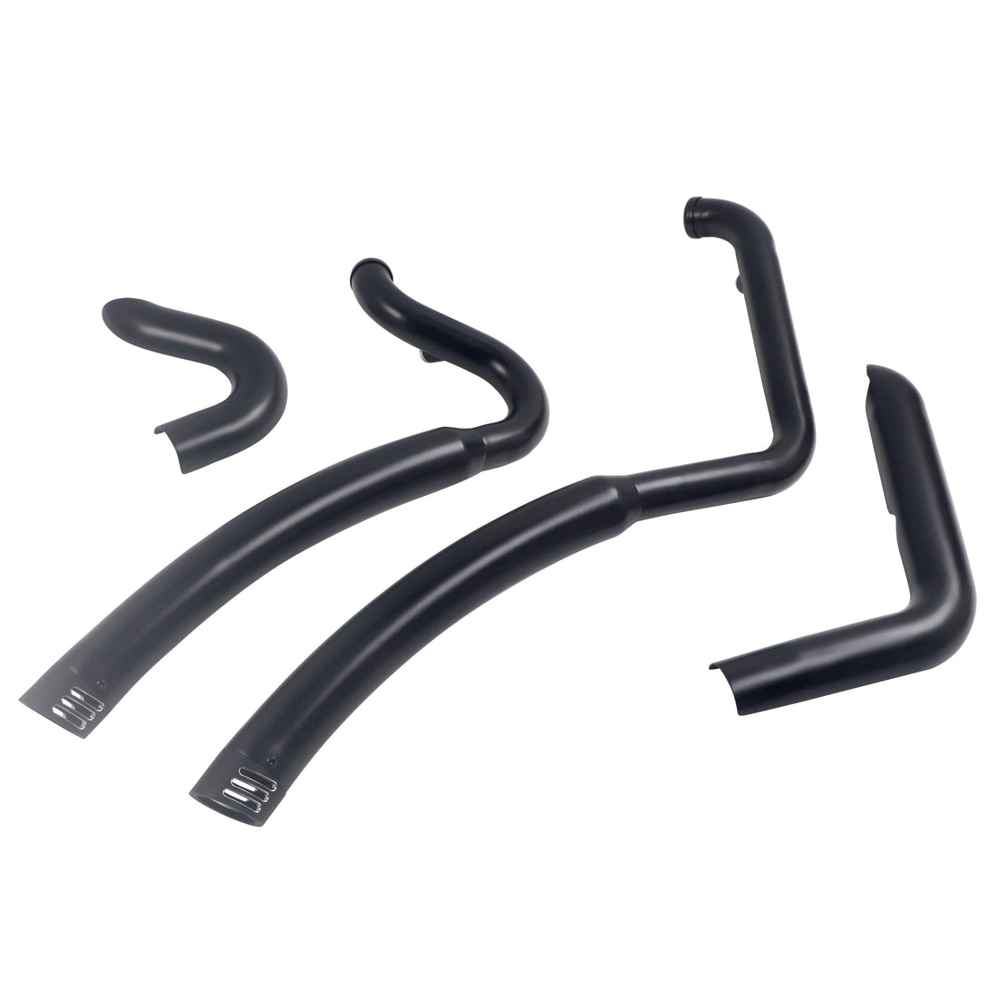 Boost Power Exhaust Pipes with Custom Aluminum End for Harley Softail 1986 - 2017, More HP & a Great Sound