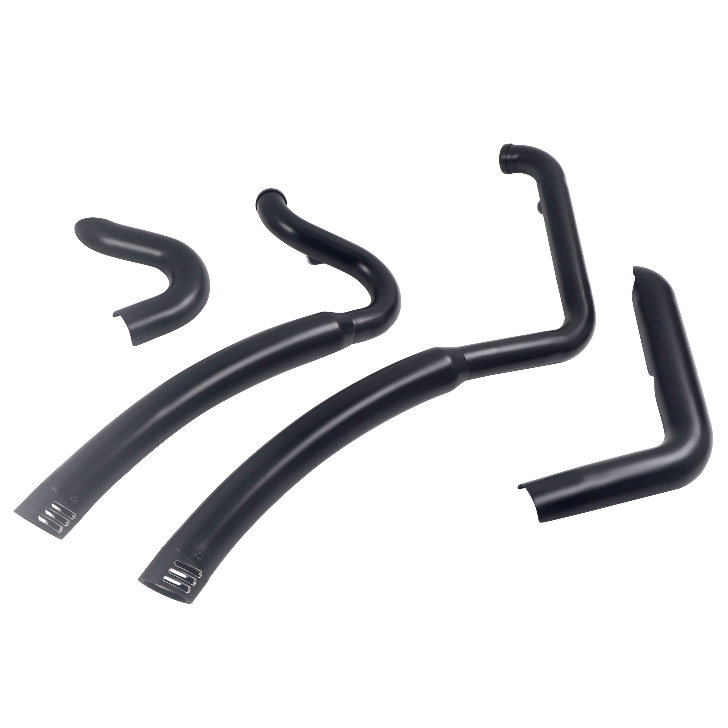 Boost Power Exhaust Pipes with Custom Aluminum End for Harley Softail 1986 - 2017, More HP & a Great Sound