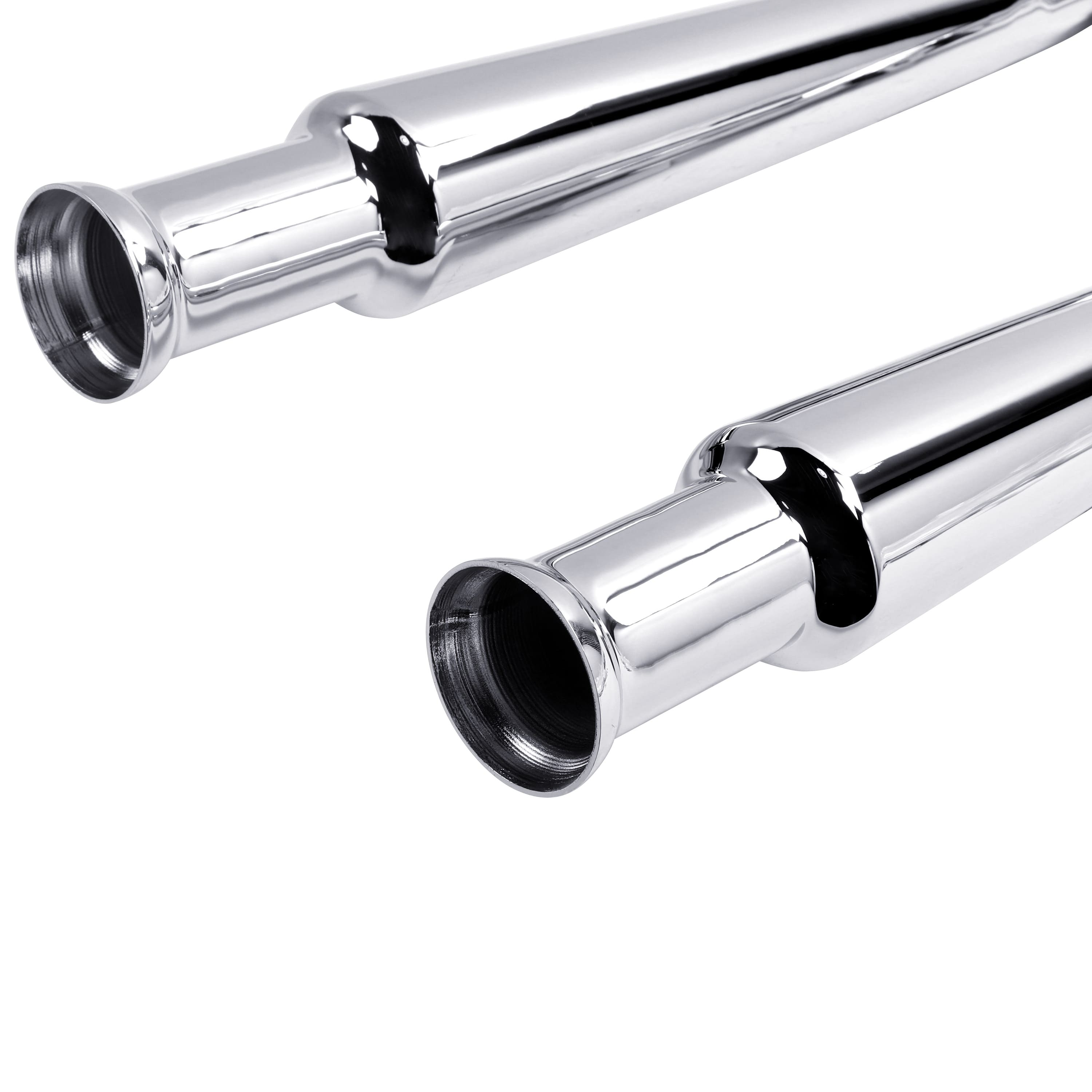 Unique Custom Extension Muffler Pipes for Harley Softail 2007-2017 Models WIth 1.75'' True Dual Exhaust Head Pipes, Classic Looking, Glory Old-school Time - Ring Shark