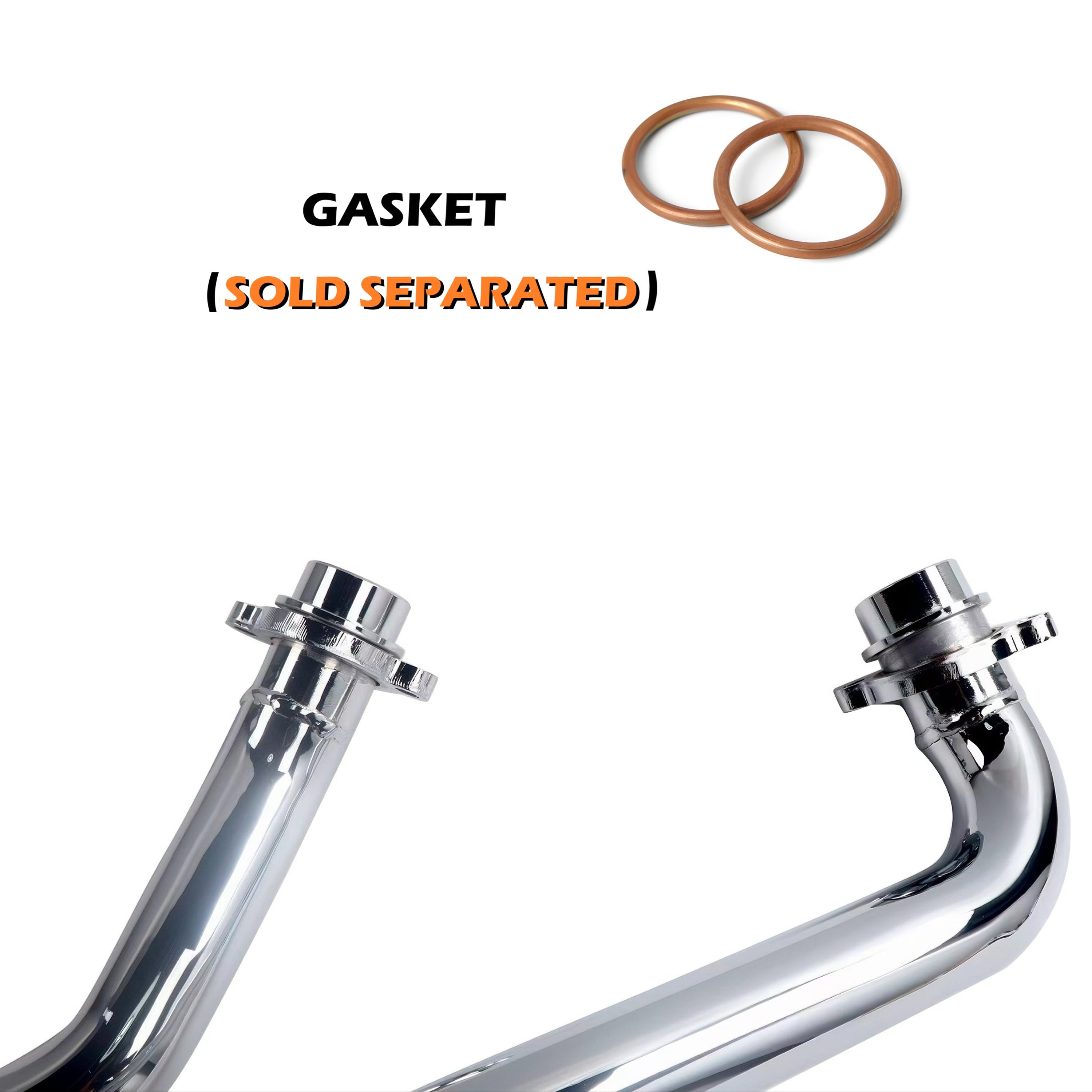 Rumble Tone Chrome Drag Exhaust for Honda VT750 Aero & Phantom, Fits Spirit VT750 & Honda Shadow VT400 Deep Sound & Polished Finish