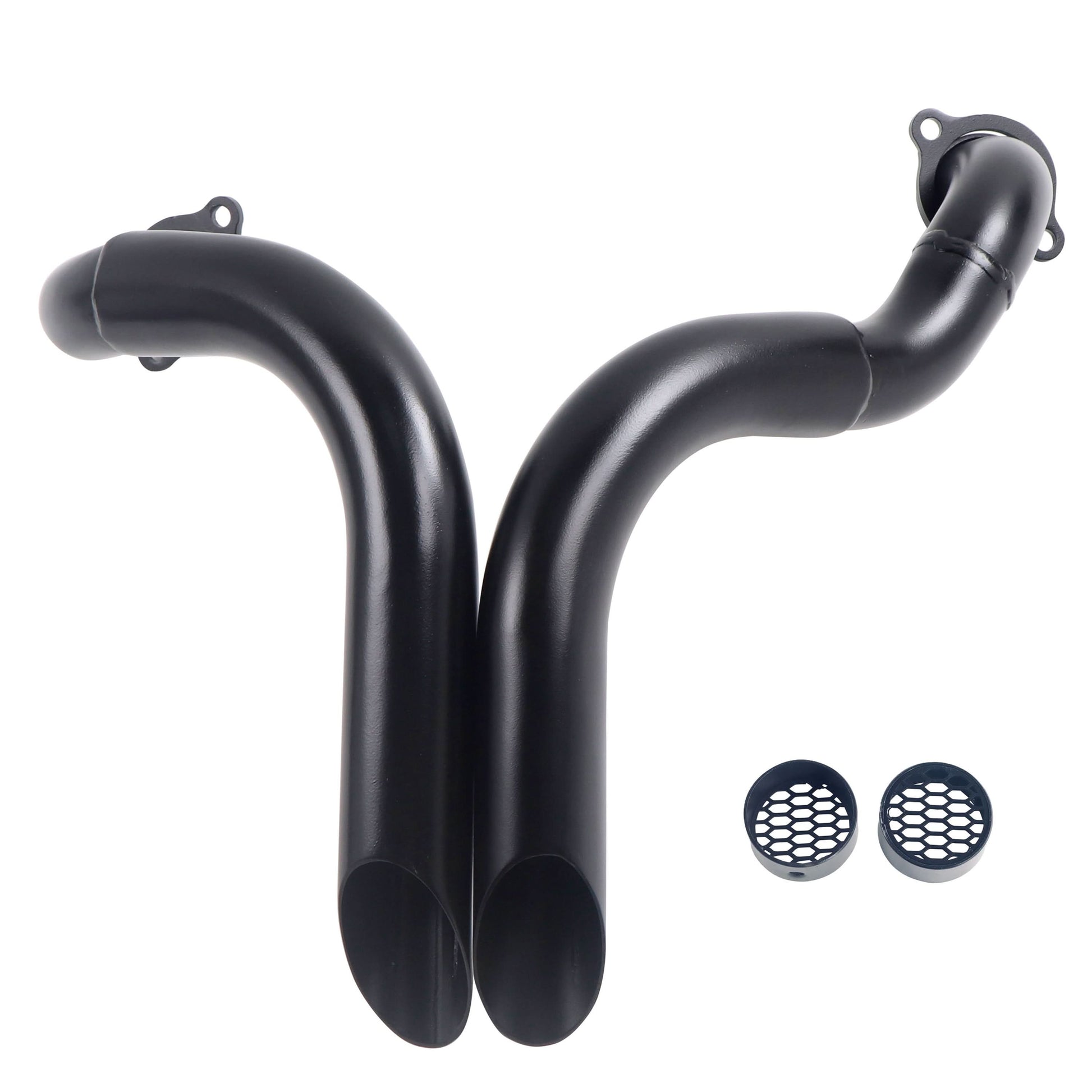 LAF Drag Pipes for Honda VT1300 Fury, Sabre, Stateline & Interstate (2010-2024) - Ring Shark