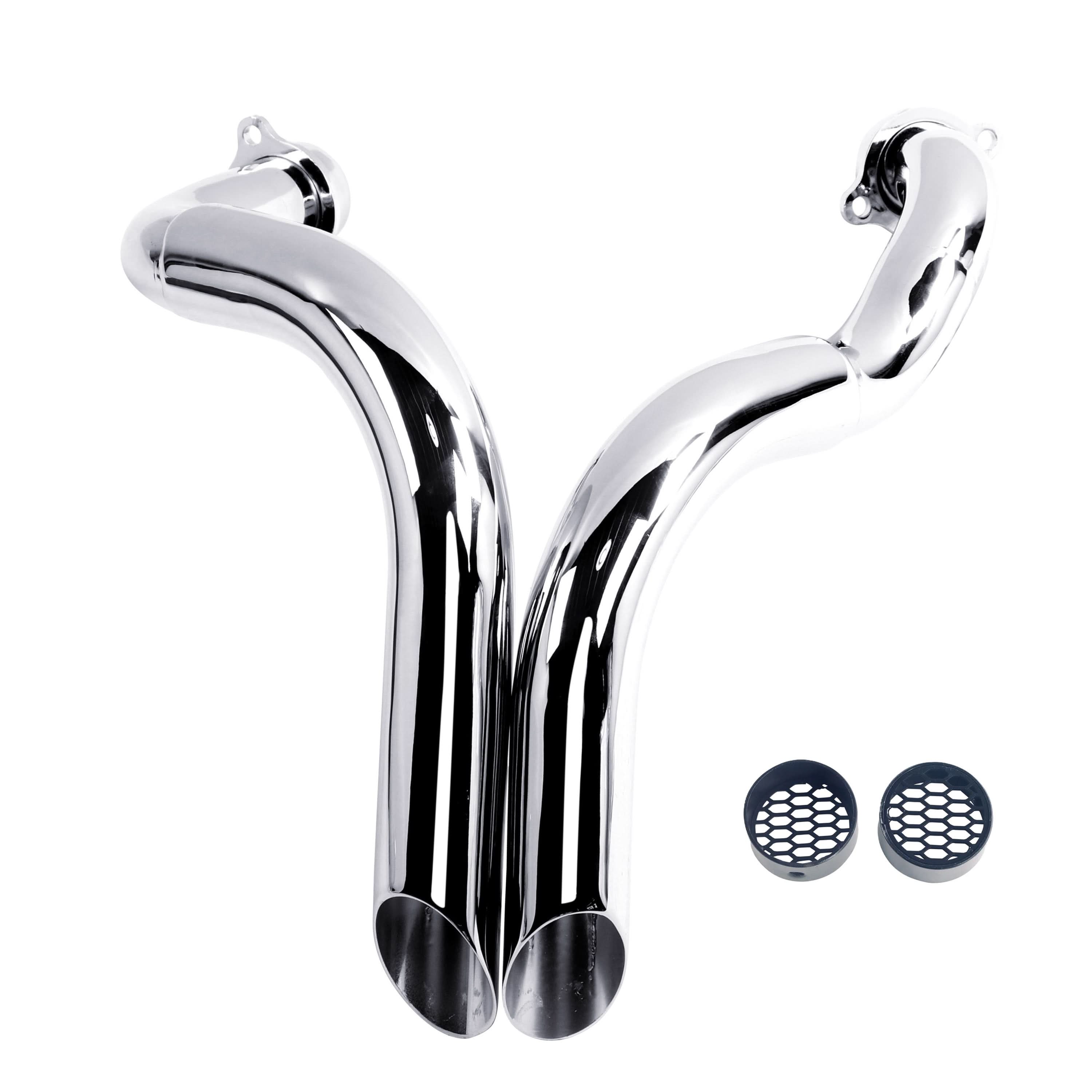 LAF Drag Pipes for Honda VT1300 Fury, Sabre, Stateline & Interstate (2010-2024) - Ring Shark
