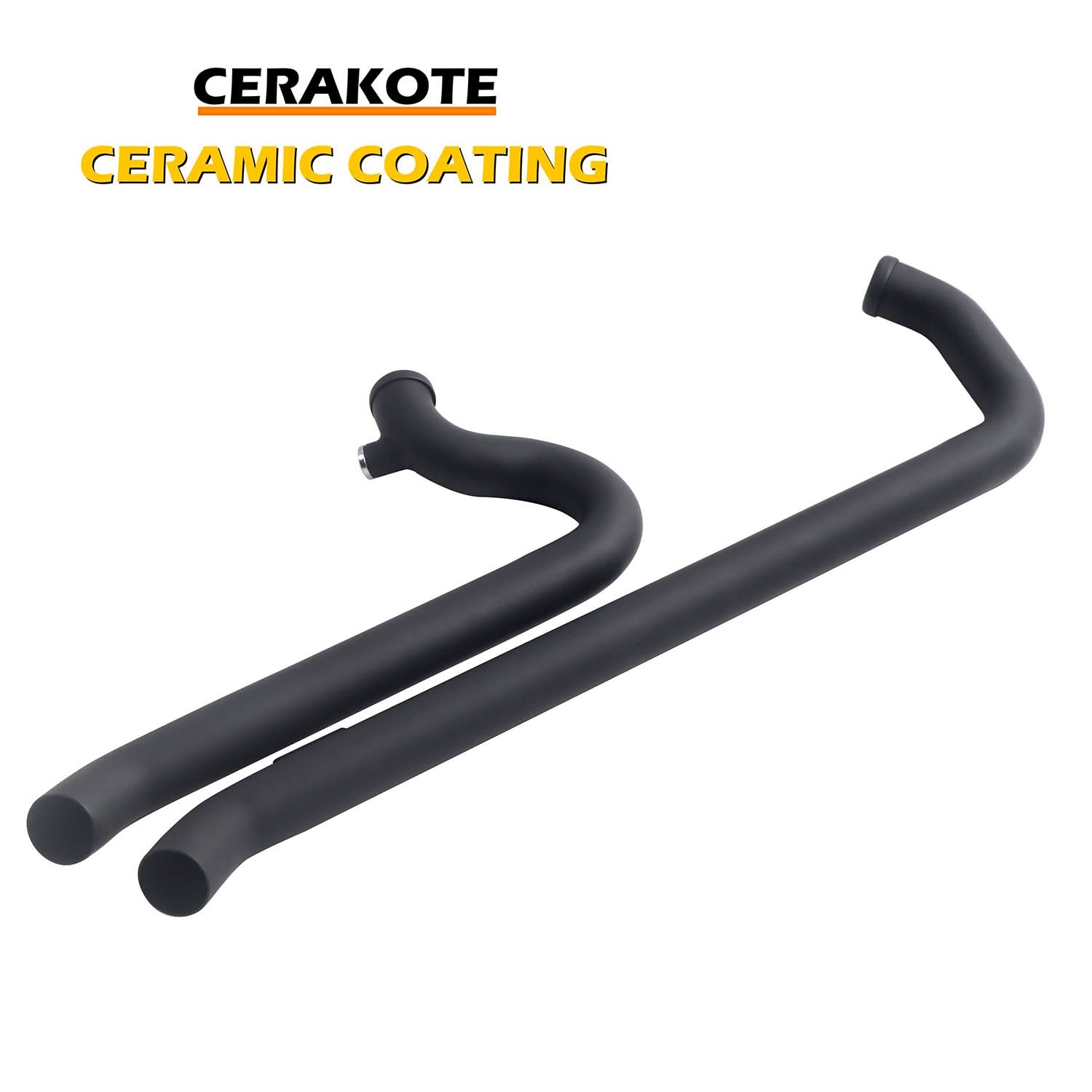 Aggressive Sportster Drag Pipes Black Set for Harley Sportster Exhaust Pipes Update 2004-2022 CERAKOTE Ceramic Coating