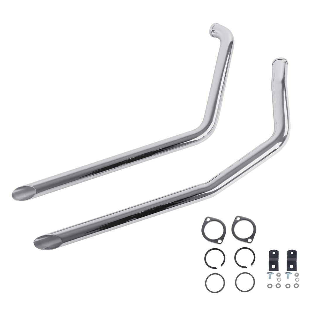 Drag Pipes for Harley Davidson Softail Exhaust 1986-2006 Bikes - Ring Shark