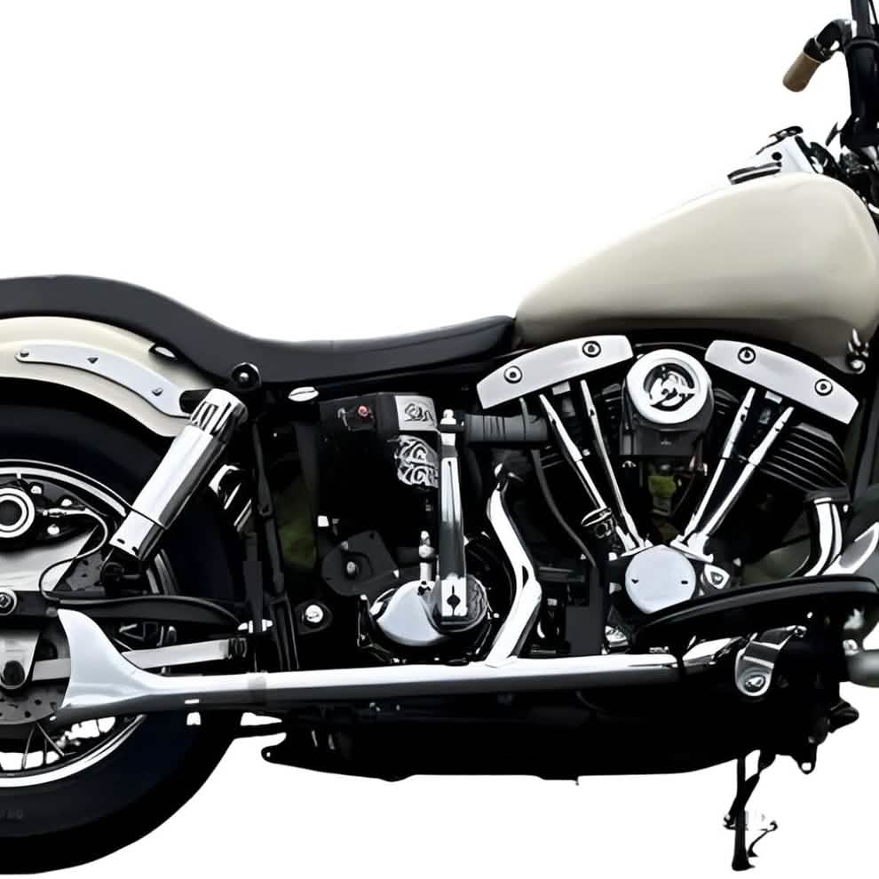 2 into 1 Header for 1970-1984 Harley Shovelhead Exhaust Pipes Update - Ring Shark