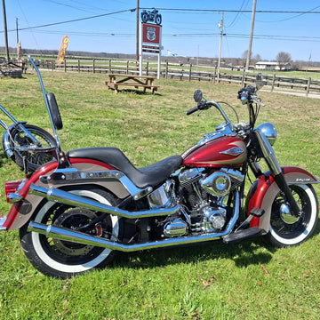 Fishtail Trumpet Cocktail Fishtail Upsweeps for 1986-2017 Narrow Tire Harley Softail Exhaust Pipes