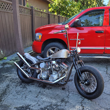 Upswept-exhaust Headers for Harley Shovelhead Exhaust Pipes 1970-1984 Custom Shovelhead Upsweep Exhaust