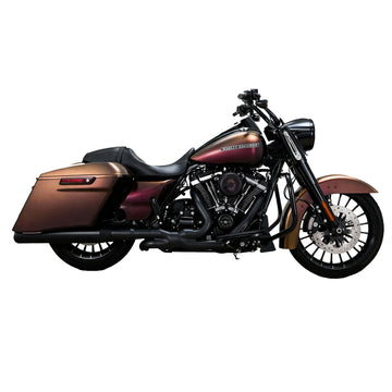 Boost Power X-Flow Header Pipes Matt Black For Harley Touring 1995-2016 Power Performance Dual Header