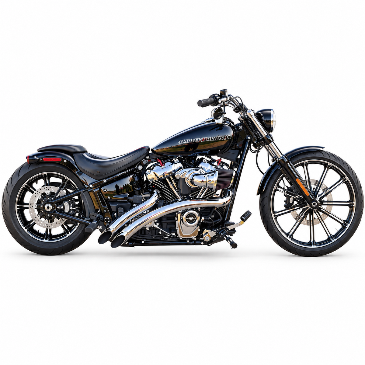 Ring Shark Curved Radial 2 into 2 Exhaust Dyna LAF Pipes 1986-2017 | Sportster Drag Pipes 1986-2022 | Touring LAF Exhaust 1995-2016 | Softail LAF Pipes 1986-2017