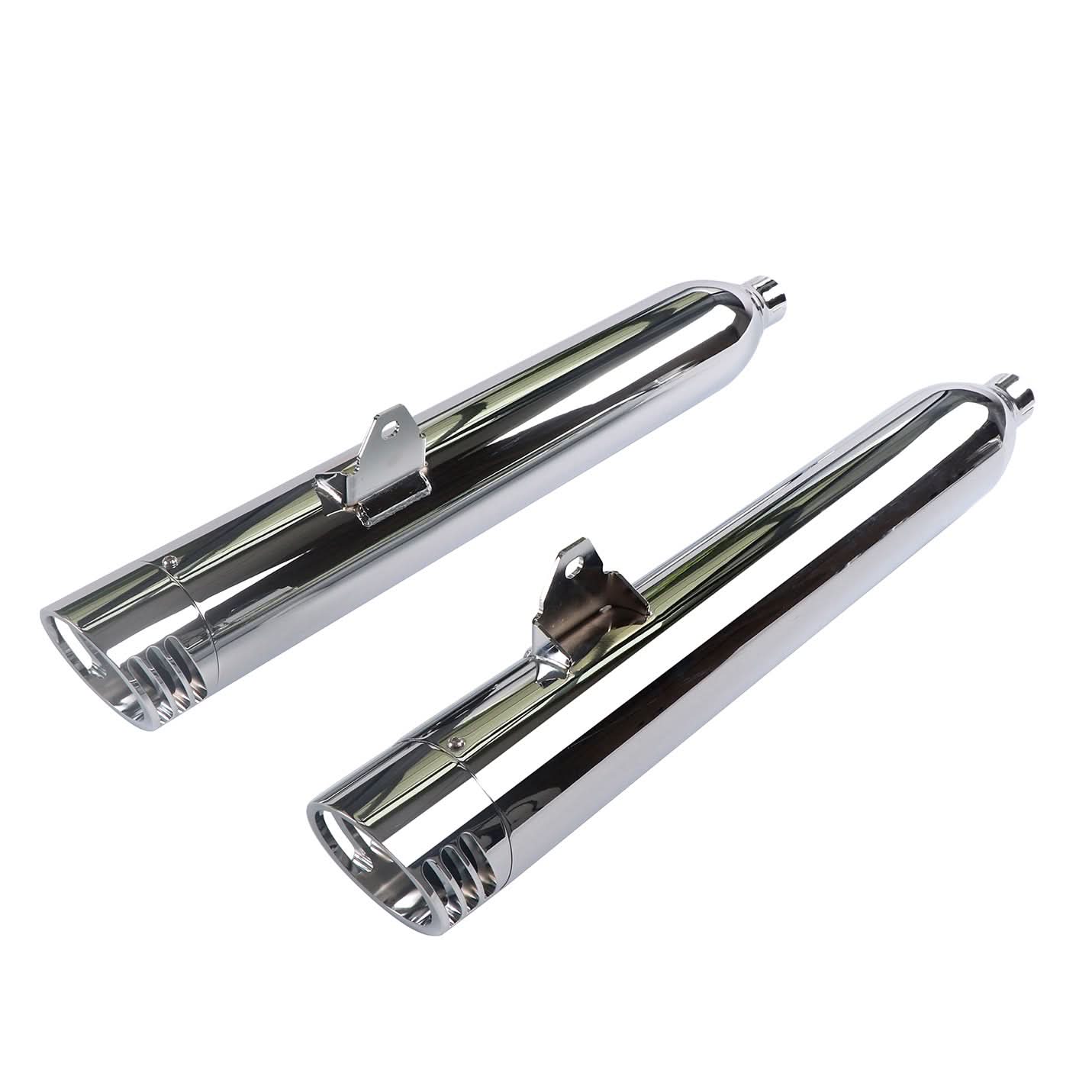 Yamaha 4" Slip On Mufflers Chrome for 2018-up Yamaha Star Venture & Star Eluder
