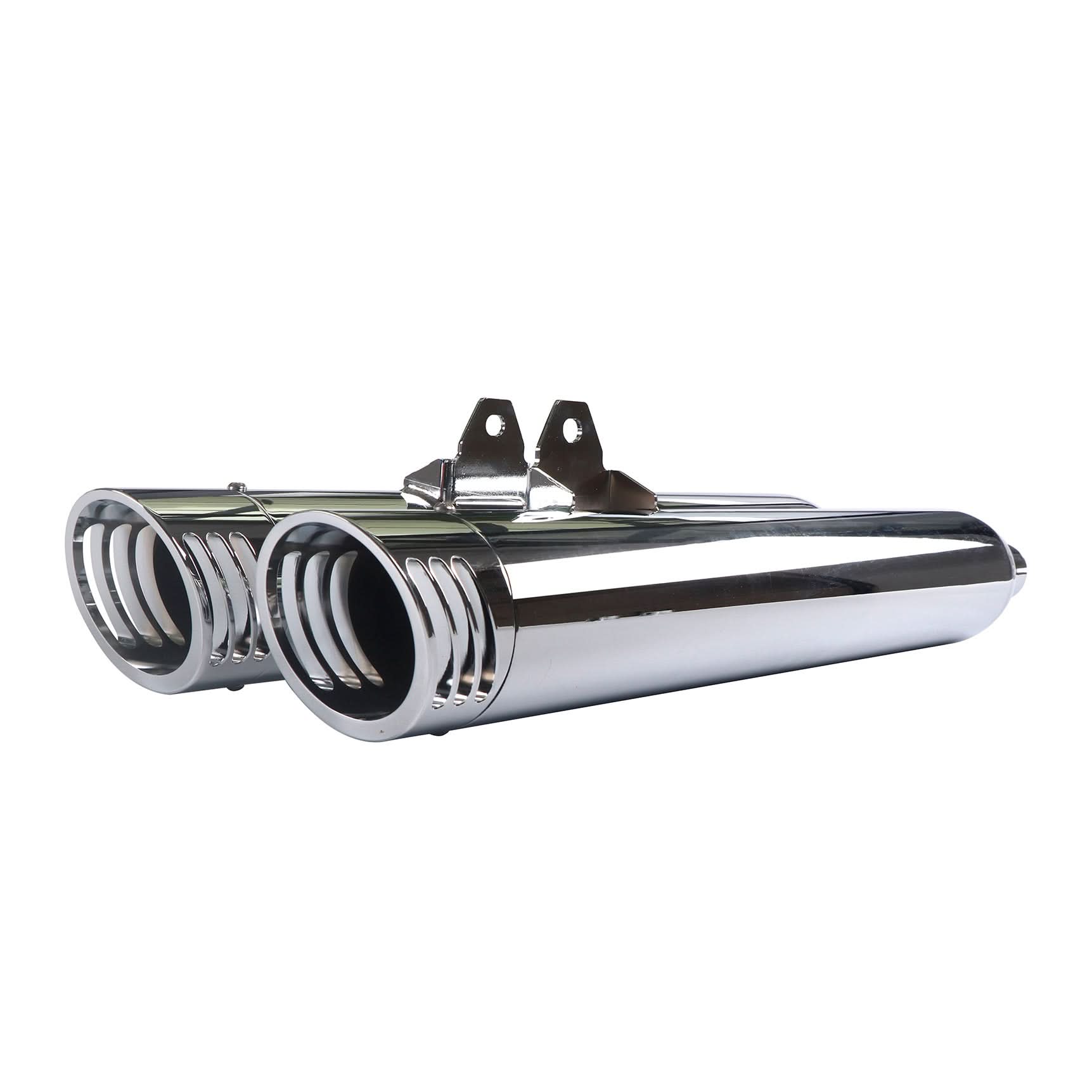 Yamaha 4" Slip On Mufflers Chrome for 2018-up Yamaha Star Venture & Star Eluder