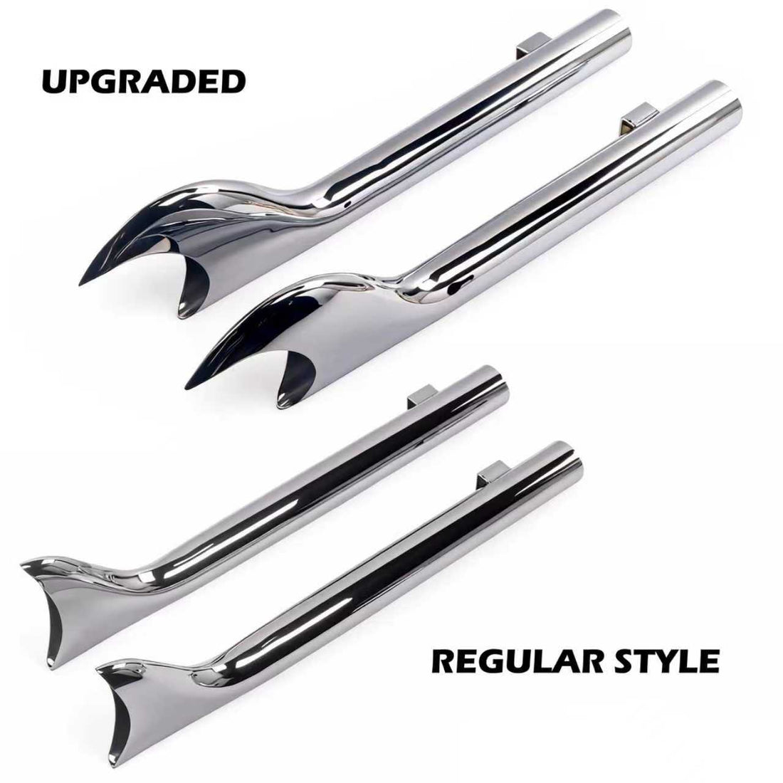 Universtal fishtail end caps 1 3/4"OD Ring Shark Fishtail End Caps Sharktail Tips