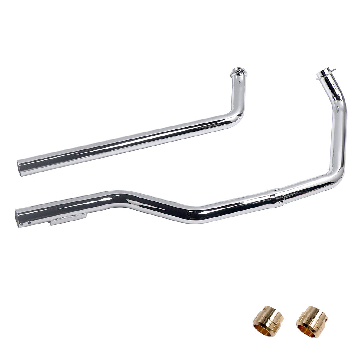 Shotgun Exhaust Pipe Set for 70-84 Big Twin Shovelhead Engines in Rigid Frame