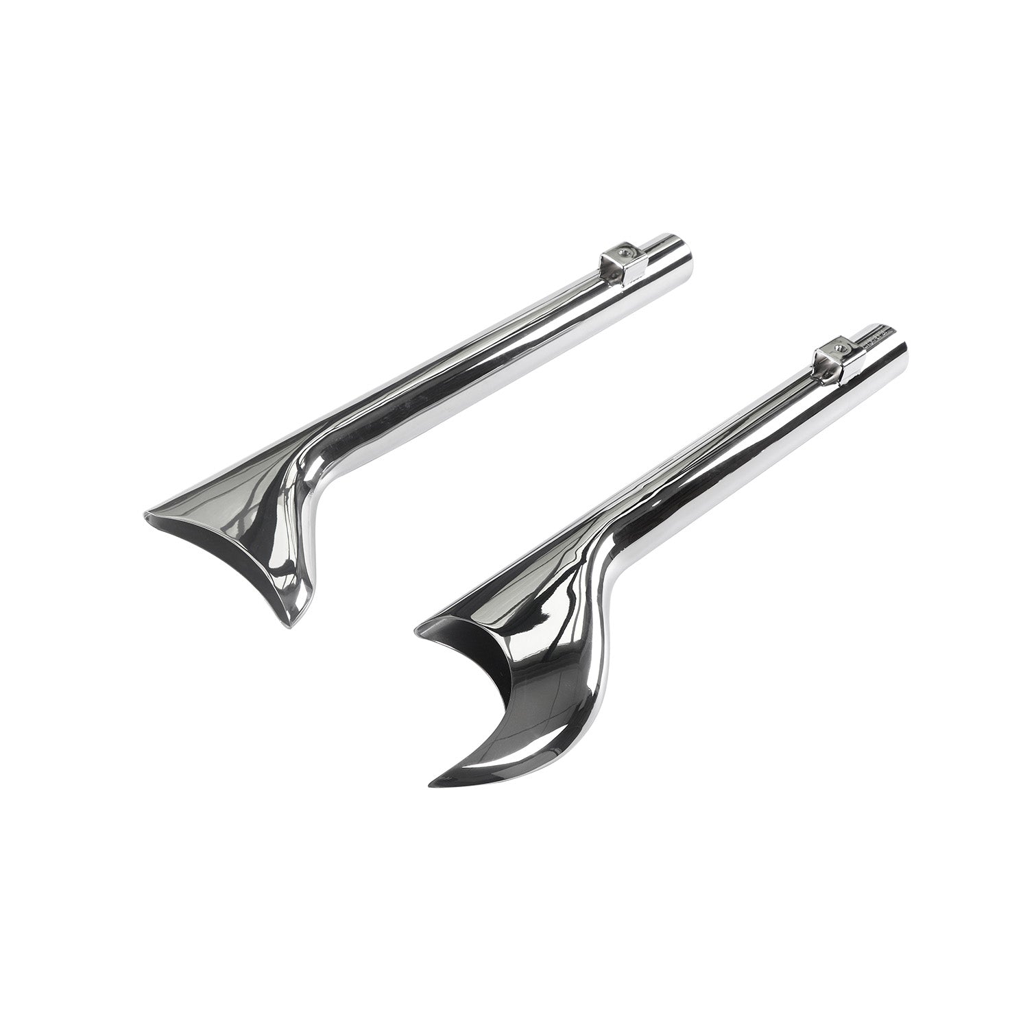 Universal fishtail end caps 1 3/4"OD Ring Shark Fishtail End Caps Sharktail Tips
