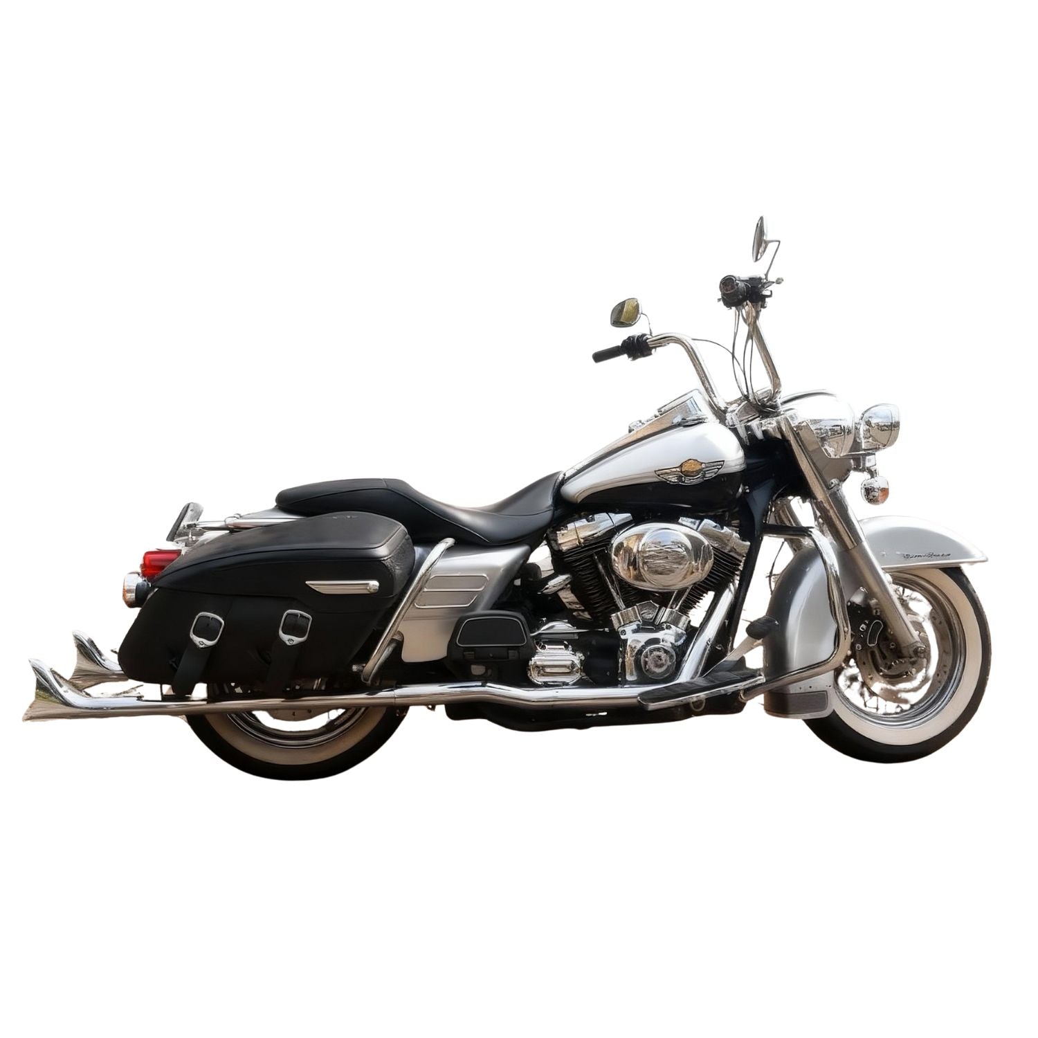 Ring Shark Cholo Fishtail Slip On Mufflers for Harley Touring 1995-2016