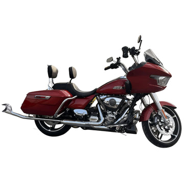 Fishtail Upswept 39" Slip On Mufflers for Harley Touring 1995-2016