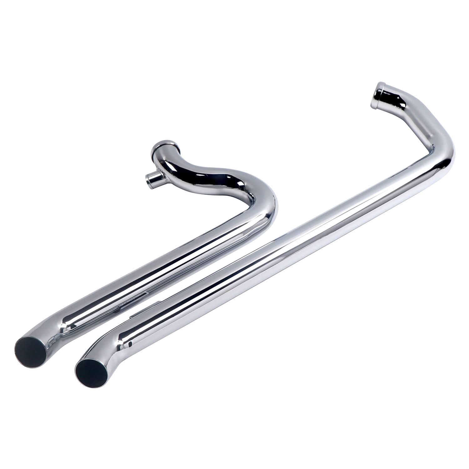 Aggressive Sportster Drag Pipes Chrome Set for Harley Sportster Exhaust Pipes Update 2004-2022 Chrome Dual Drag Pipes