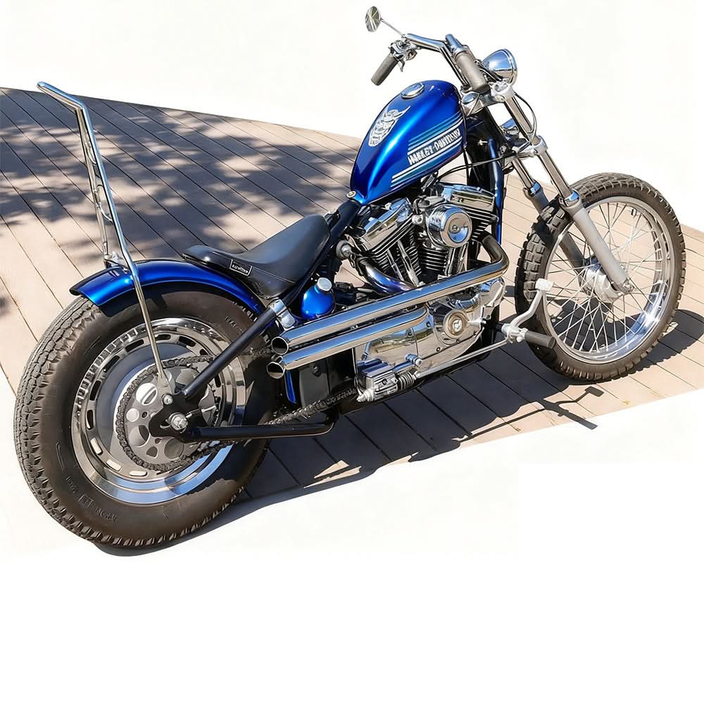 Aggressive Sportster Drag Pipes Chrome Set for Harley Sportster Exhaust Pipes Update 2004-2022 Chrome Dual Drag Pipes