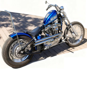 Aggressive Sportster Drag Pipes Chrome Set for Harley Sportster Exhaust Pipes Update 2004-2022 Chrome Dual Drag Pipes