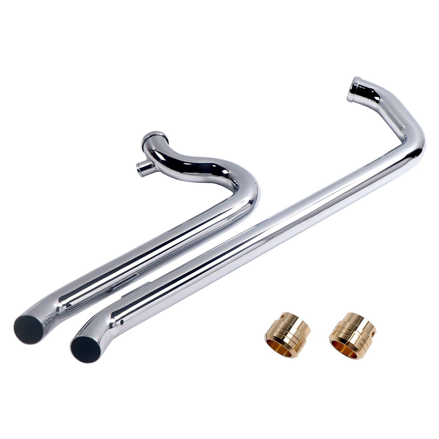 Aggressive Sportster Drag Pipes Chrome Set for Harley Sportster Exhaust Pipes Update 2004-2022 Chrome Dual Drag Pipes