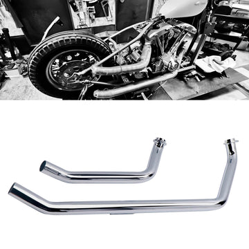 Upswept-exhaust Headers for Harley Shovelhead Exhaust Pipes 1970-1984 Custom - Ring Shark