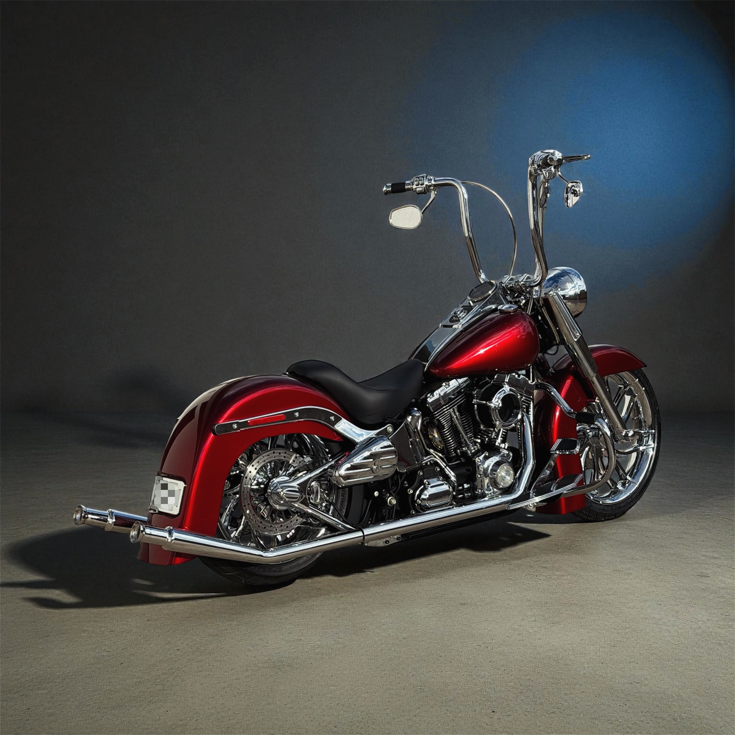 Cholo Classic Performance True Dual Exhaust Full System for Harley Softail 2000-2017 Models