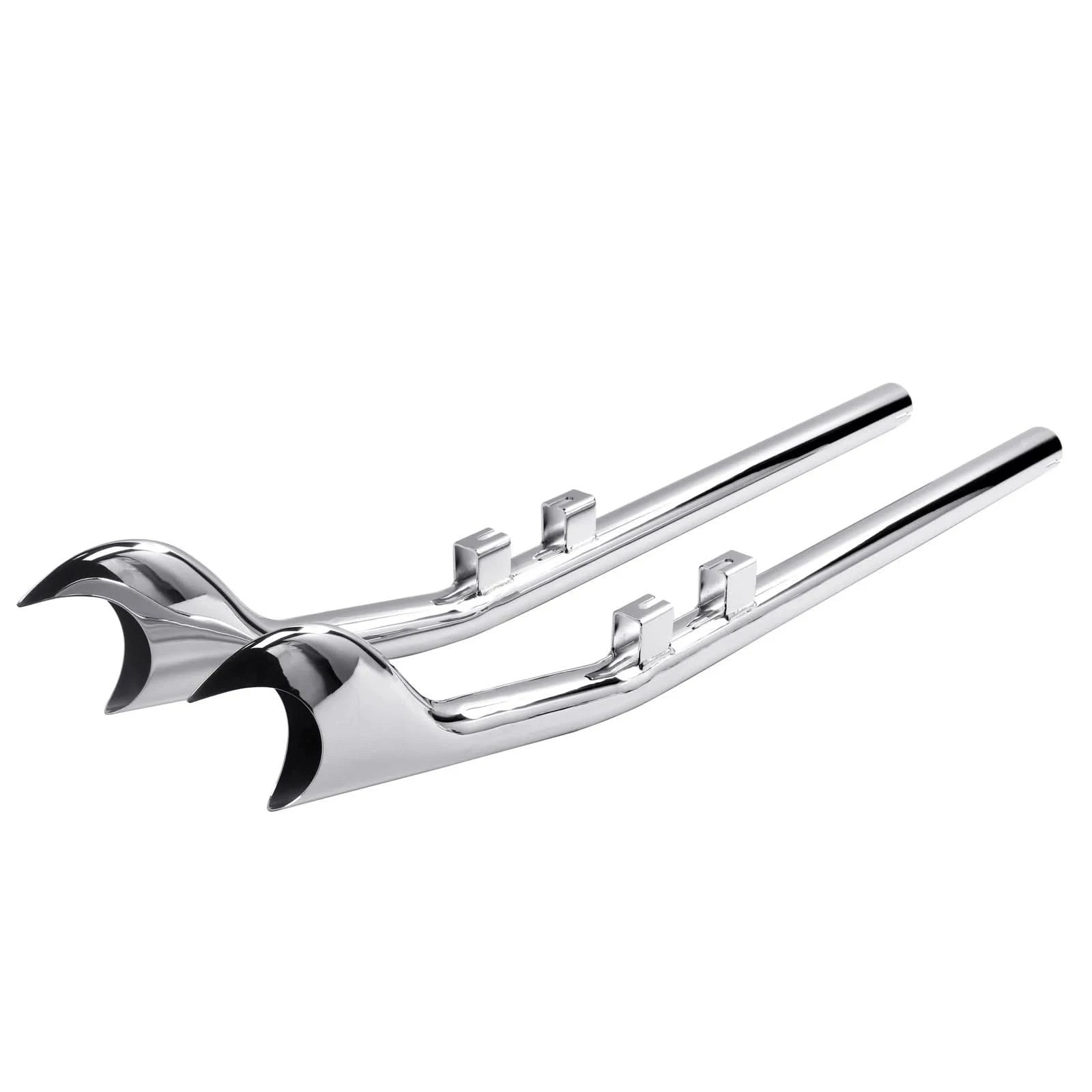 Cholo Upswept Fishtail Mufflers for Harley Touring Exhaust 1995-2016