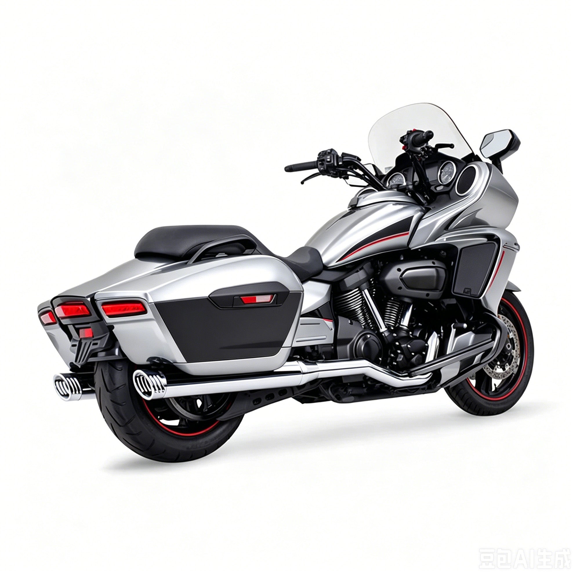 Yamaha 4" Slip On Mufflers Chrome for 2018-up Yamaha Star Venture & Star Eluder