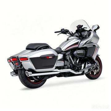 Yamaha 4" Slip On Mufflers Chrome for 2018-up Yamaha Star Venture & Star Eluder