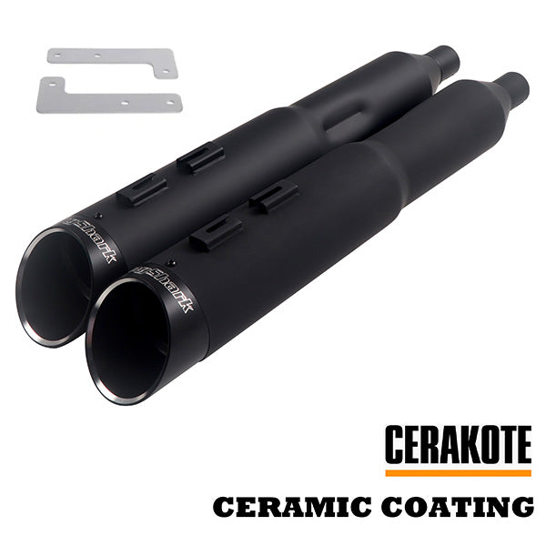 Ring Shark Slip on Mufflers for 1999-2009 Yamaha XVZ1300/Royal Star Venture/Royal Star Tour Deluxe Models