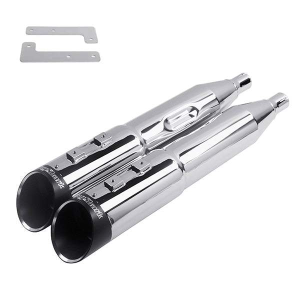 Ring Shark Slip on Mufflers for 1999-2009 Yamaha XVZ1300/Royal Star Venture/Royal Star Tour Deluxe Models